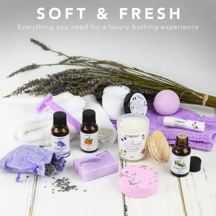 Relaxing Bath Salts and Candle Intermediate Package