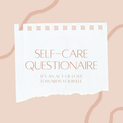 Self-Care Questionnaire Assessment Plan and Contract